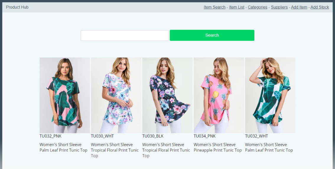 Product Hub dashboard